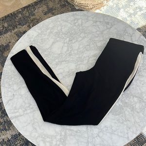 Halston Heritage  Black & White Track Pants. 2